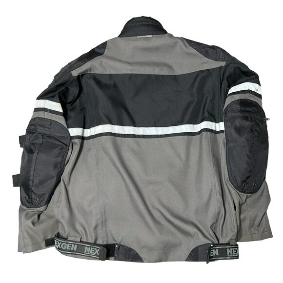 NEXGEN WATERPROOF MOTORCYCLE JACKET Men's Medium Reflective Padded Zip Lining - Picture 2 of 12